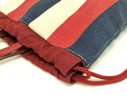 Gucci Backpack Drawstring Logo Canvas Tricolor