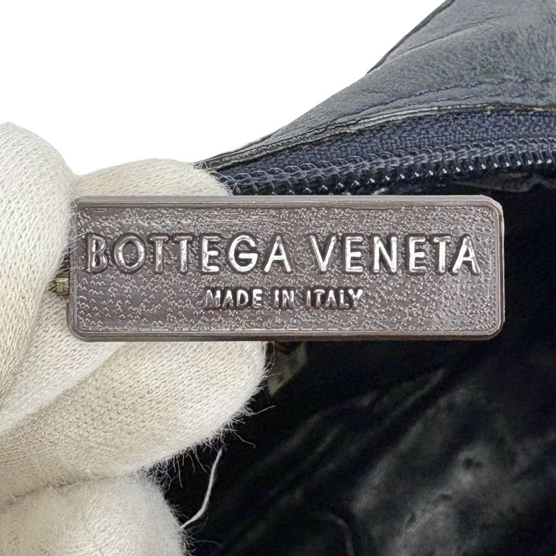 Bottega Veneta One Shoulder Bag Intrecciatoleather Navy Dark Blue 2WAY Hobo Soho