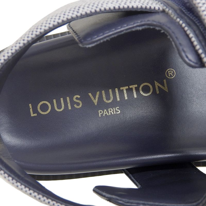 Super With Box Louis Vuitton 2024 Item LV Sunset Line Leather Sandals Shoes 37