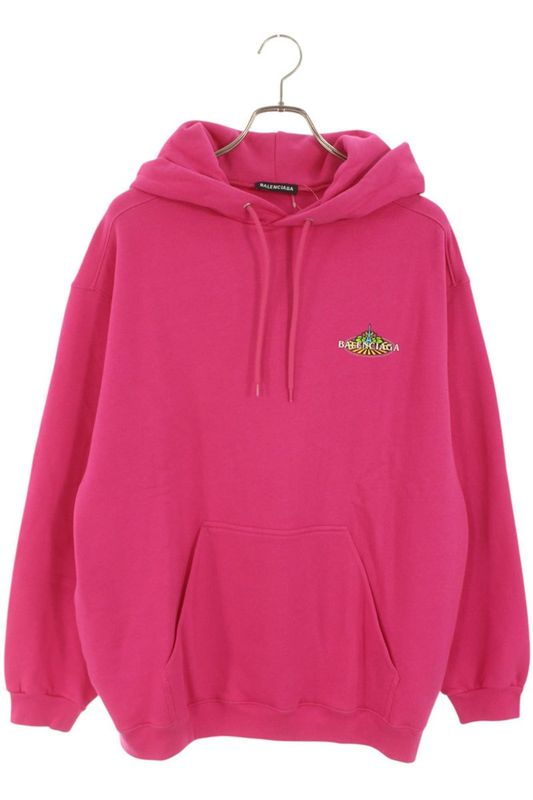 Balenciaga 600583 Thv61 Back Logo Print Hoodie Men's S