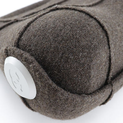 Chanel Hip Bag Wool Brown Ladies Handbag