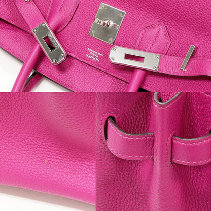Hermes Handbag Birkin 30 Togo Rose Purple Silver Hardware