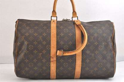 Louis Vuitton Monogram Keepall 45 Travel Boston Bag M41428 Junk 2594n