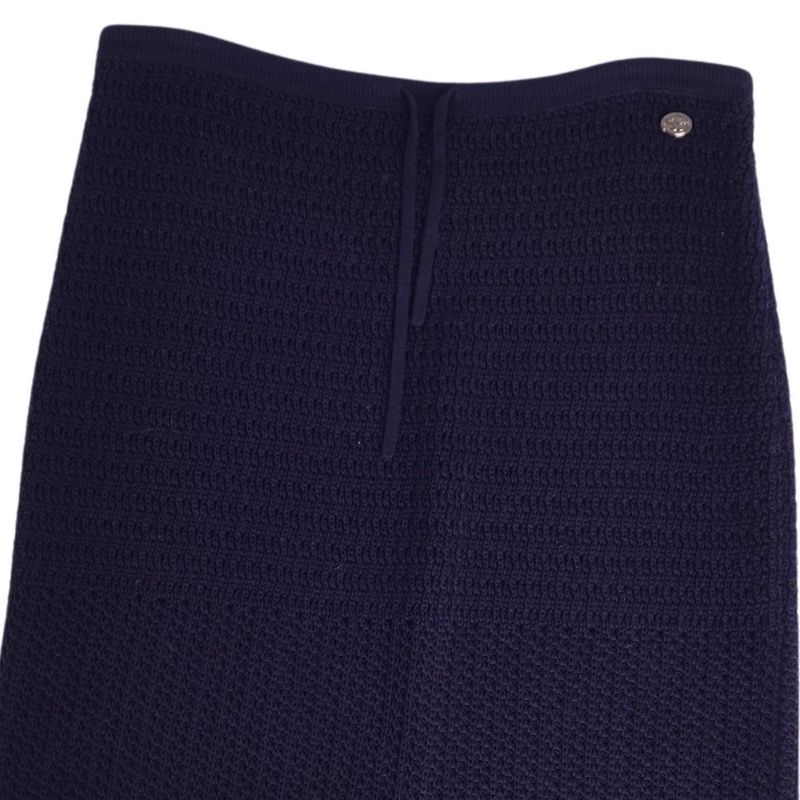 Chanel Skirt Knit Cotton Bottoms Women