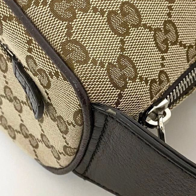 Gucci Body Bag Beige Brown GG Canvas 630915 Excellent Condition