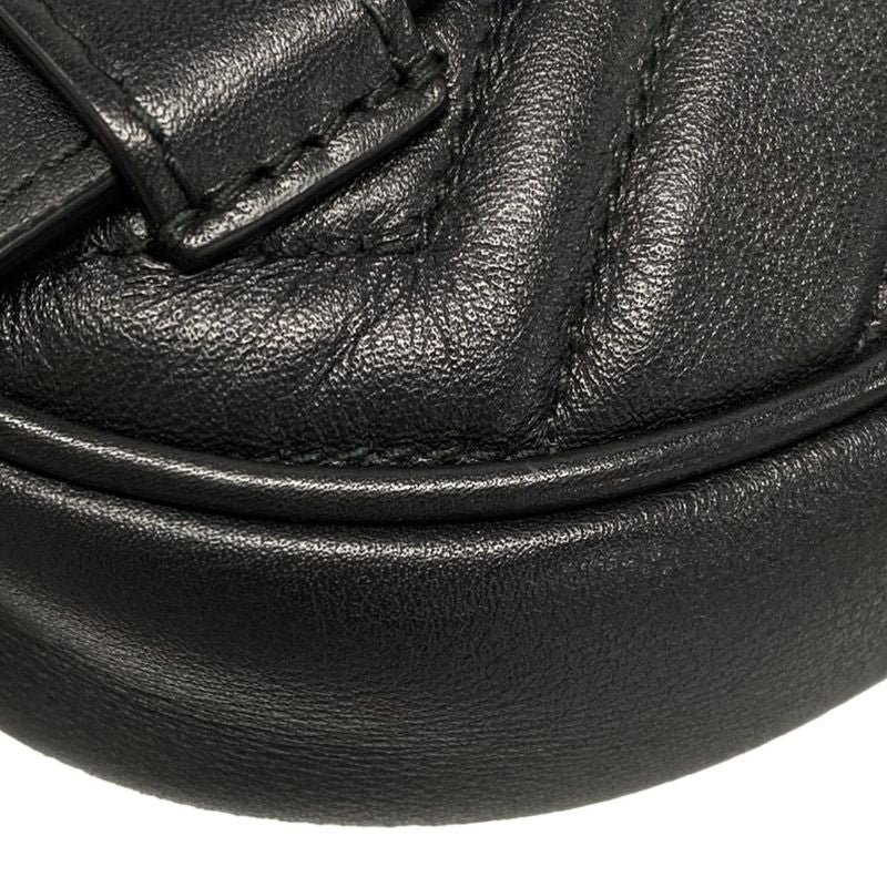Gucci GG Marmont Waist Pouch Black Leather 476434