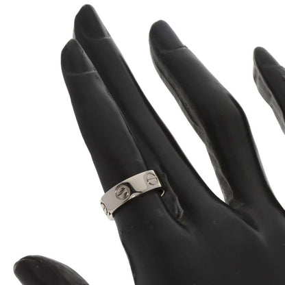 Cartier Love Ring #48 Ring - 18K White Gold Ladies
