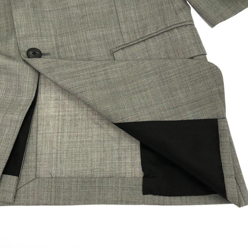 Prada Wool 2b Tailored Jacket and Slacks Pants Setup Suit Uae492 Gray 50