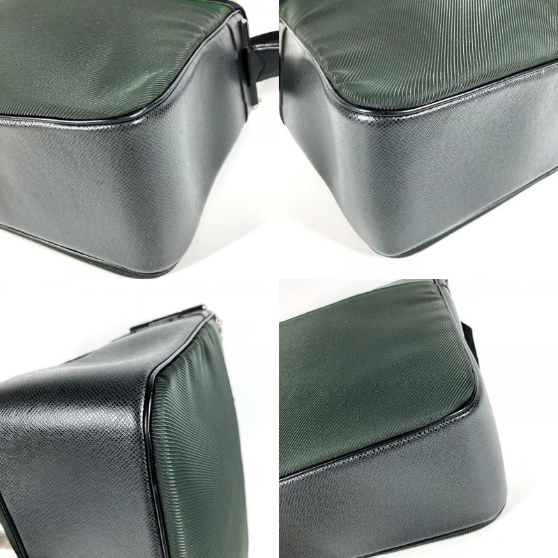 Louis Vuitton Shoulder Bag Taimir M30862 Taiga Leather Ardoise Khaki