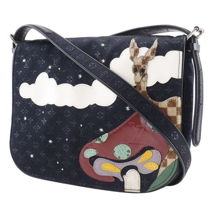 Louis Vuitton Musette Comte De Fe M92273 Monogram Satin And Halaco Black Sr0032