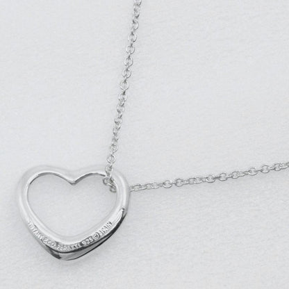 Tiffany & Co Open Heart Elsa Peretti 925 Silver Ladies 2.4g Necklace