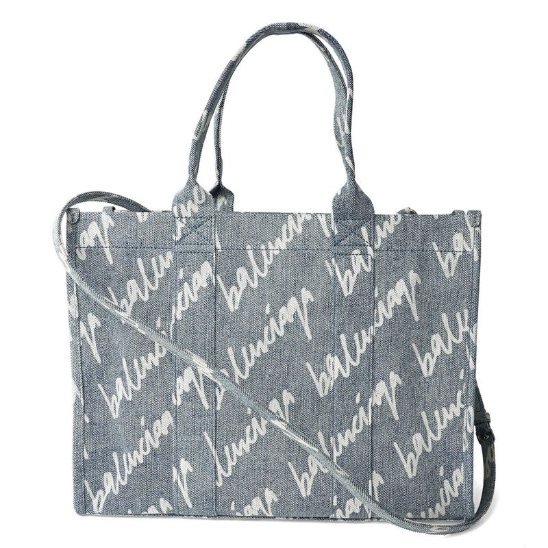 Balenciaga Tote Bag Hardware Blue