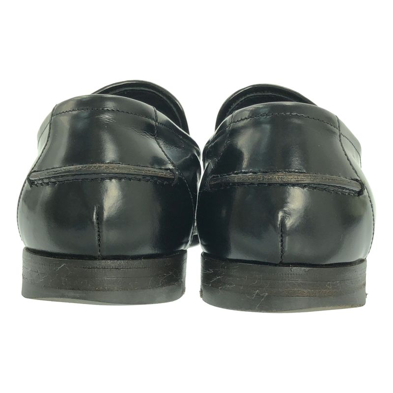 Bottega Veneta Leather Intrecciato Coin Loafer - 40 - Black - Men's