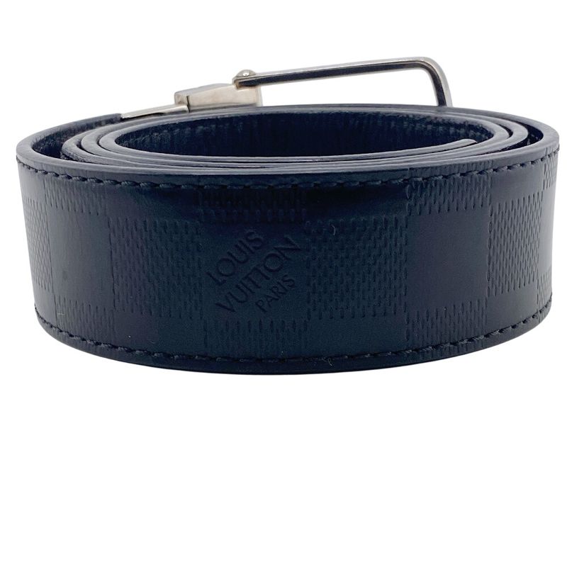 Louis Vuitton M9674 Damier Infini Belt Brand Jeans Dress Casual Business Black