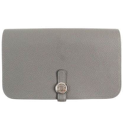 Hermes Dogon GM Duo Grimayer Silver Hardware Serie Button Togo Long Wallet