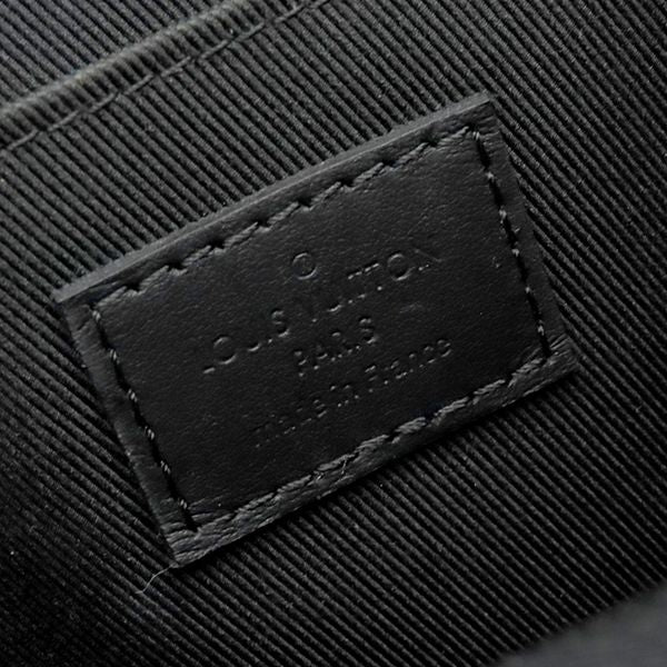 Louis Vuitton Shoulder Bag LV Aerogram Phone Pouch Grain Leather Black Matte