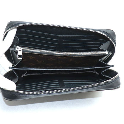 Louis Vuitton Zippy XL Long Wallet Round Zipper Monogram Macassar M61506 Ca2198