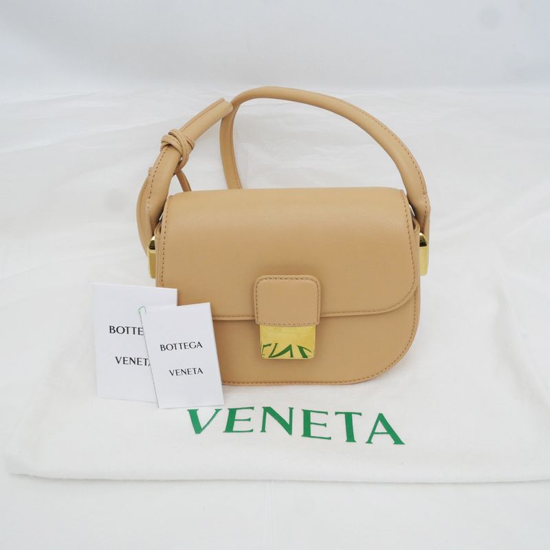 Bottega Veneta Mini Desiree Shoulder Bag Beige 747637 Women's
