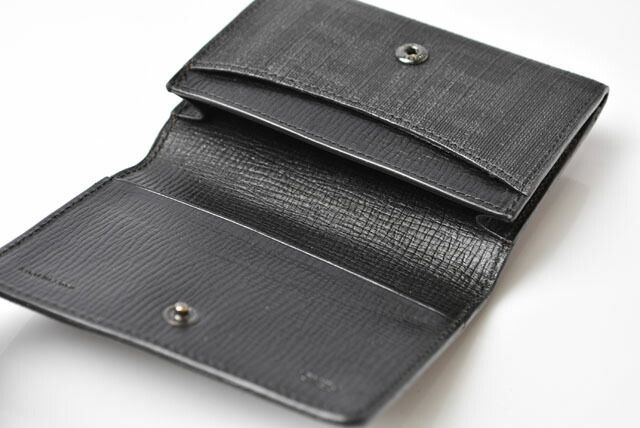 Fendi Card Case Coin Case Fendi Coated Canvas FF Zucca Black