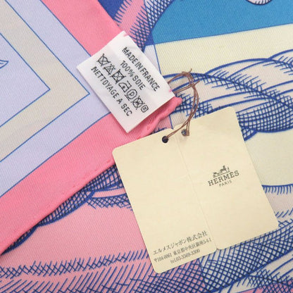 Hermes Carre 90 Double Face Della Cavalleria Silk Multicolor Scarf 0216 Hermes