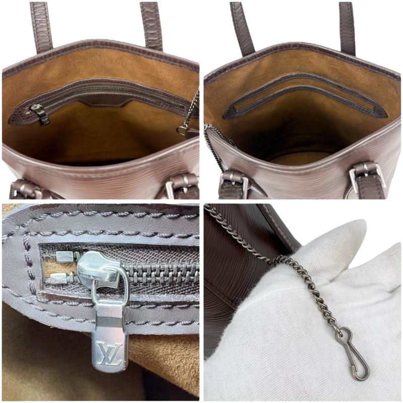 Louis Vuitton Bucket PM Bucket Bag Bucket Bag Marais Epi Leather Brown