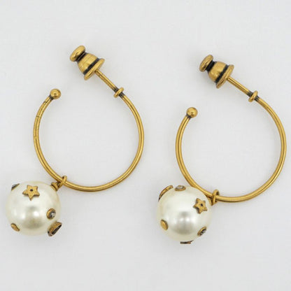 Dior Hoop Earrings Fake Pearl Women's Accessories - Accessories
