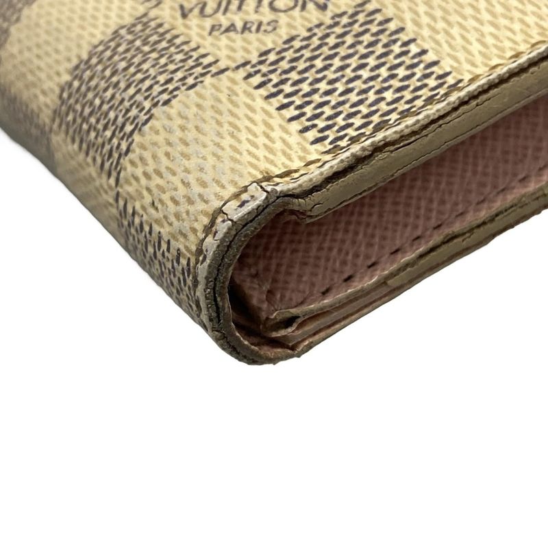 Louis Vuitton Damier Portefeuille Victorine N64022 Threefold Wallet With