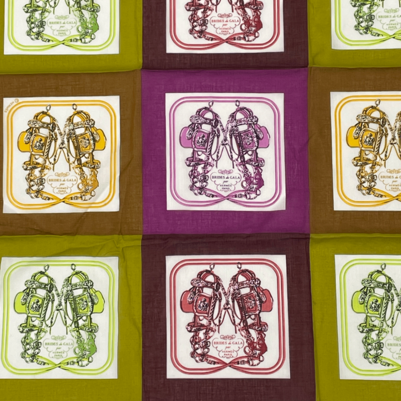 Hermes Scarf Brides De GALA Ceremonial Maitre D'or Multicolor