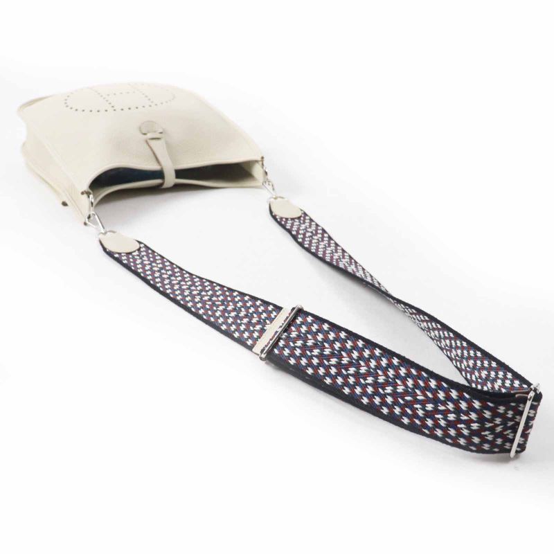 Hermes Evelyn 3PM Beton Silver Hardware Sangle Zigzag Taurillon Clemence