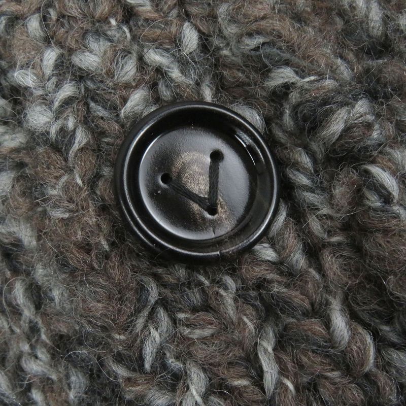 Bottega Veneta 23AW 761631 Alpaca-blend Shawl Collar Knit Cardigan Brownish M