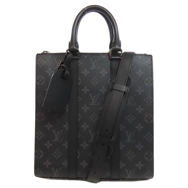 Louis Vuitton M46452 Sac-plat Handbag Monogram Eclipse Women