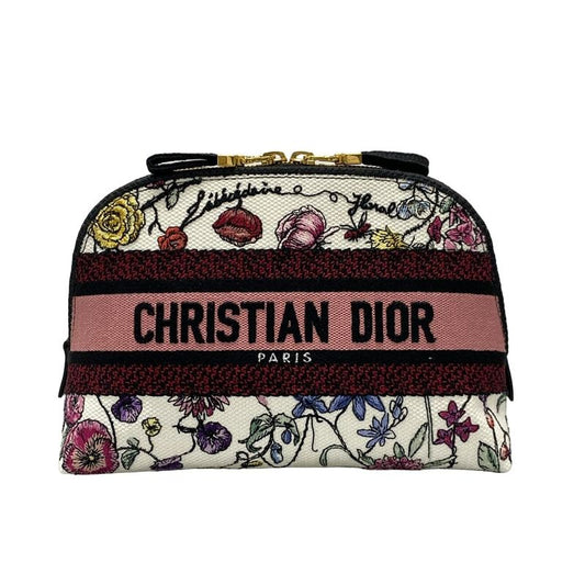 Dior/christian Dior Pouch - Bordeaux×black×multi Floral
