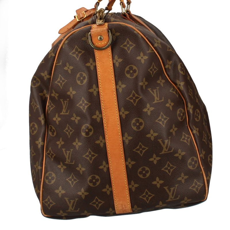 Louis Vuitton Keepall Bandoliere 60 M41412 Monogram Ladies Boston Bag Brown