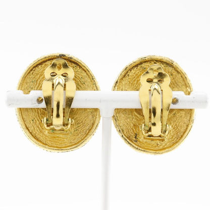 Chanel Angel Coco Mark Vintage Gold Plated Ladies 19.3g Earring
