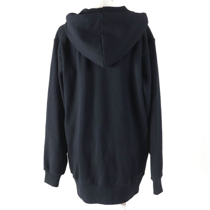Celine 24SS 2y70f6700q 100% Cotton Cracked Cotton Fleece Oversized Hoodie Black