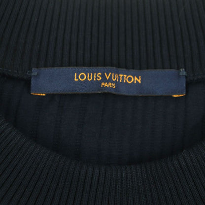 Louis Vuitton 21AW Cotton Nylon LV Logo Embroidery Stripe Pattern Crew Neck