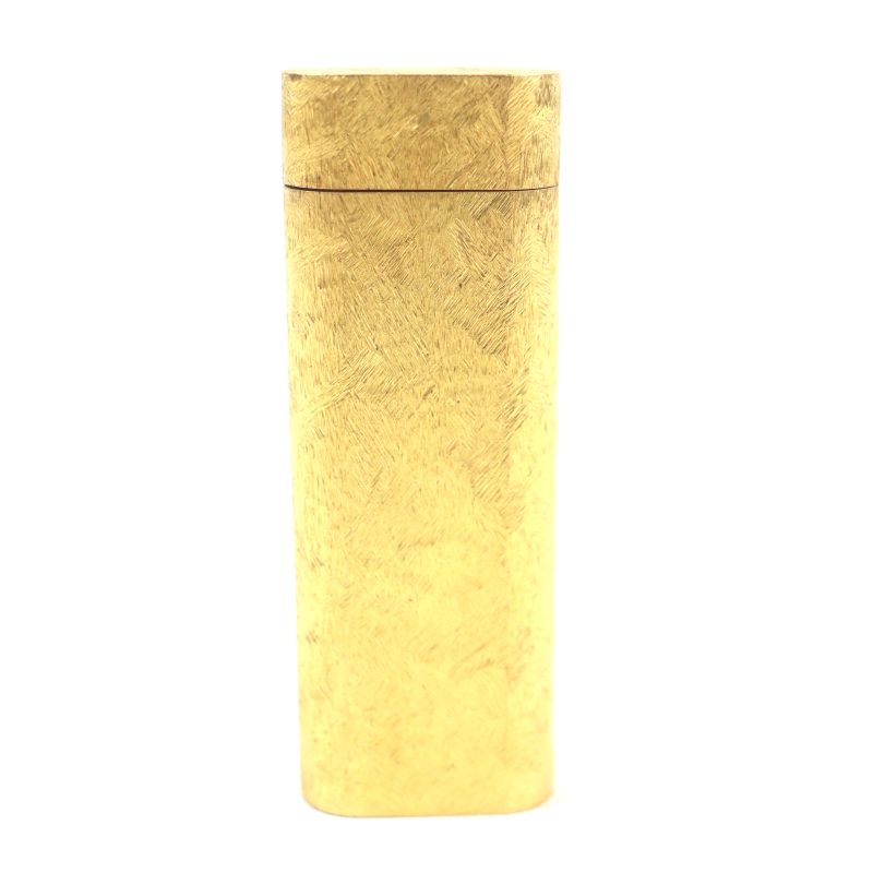 Cartier Oval Roller Gas Lighter Gold With Case Men's Ignition Confirmed
