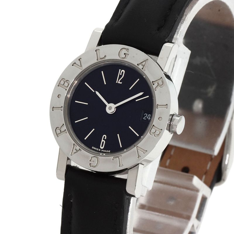 Bvlgari Bb23sl Bvlgari Watch SS Leather Ladies