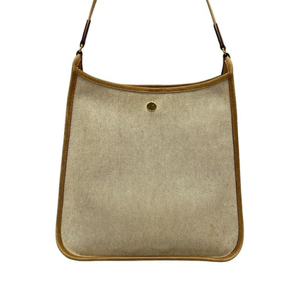 Hermes Shoulder Bag Vespa PM Beige And Brown Gold Hardware Leather