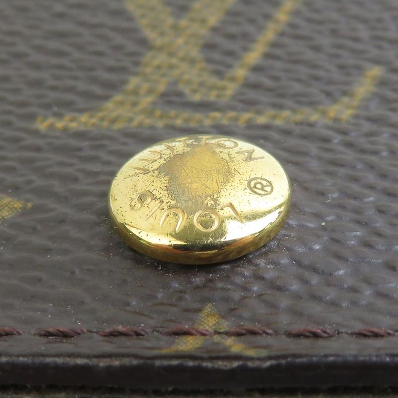 Louis Vuitton Bifold Wallet Monogram Porte Monet Bier Trésor M61730