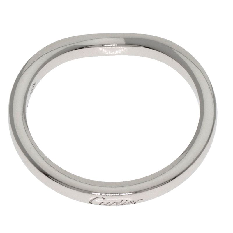 Cartier Ballerina Curve #46 Ring Pt950 Ladies
