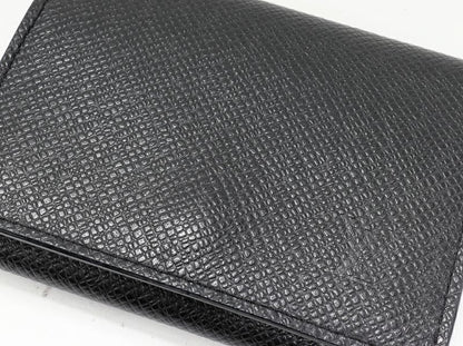 Louis Vuitton Business Card Holder With Depth Taiga Noir Black Envelope Carte