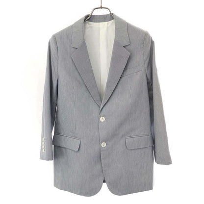 Celine Jude Striped Tailored Jacket 2v06j869w.01xb Blue 34