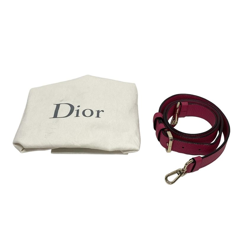 Dior/christian Dior Handbag B-dior Pink Leather