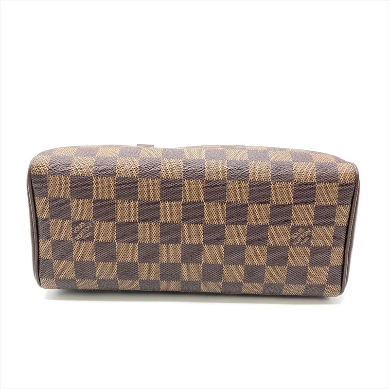 Louis Vuitton Brera Handbag Damier Ebène N51150 Brown Gold Hardware Vi0015 Women