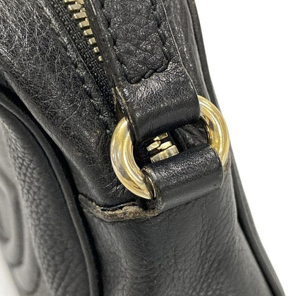 Gucci Shoulder Bag Soho 308364 Black Leather