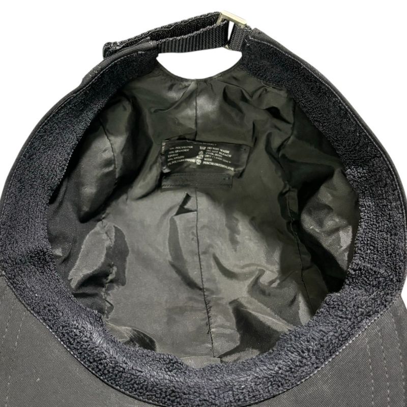 Prada 00's Logo Front Pocket Jet Cap Logo Front Pocket Jet Cap L Black Y2k Tech