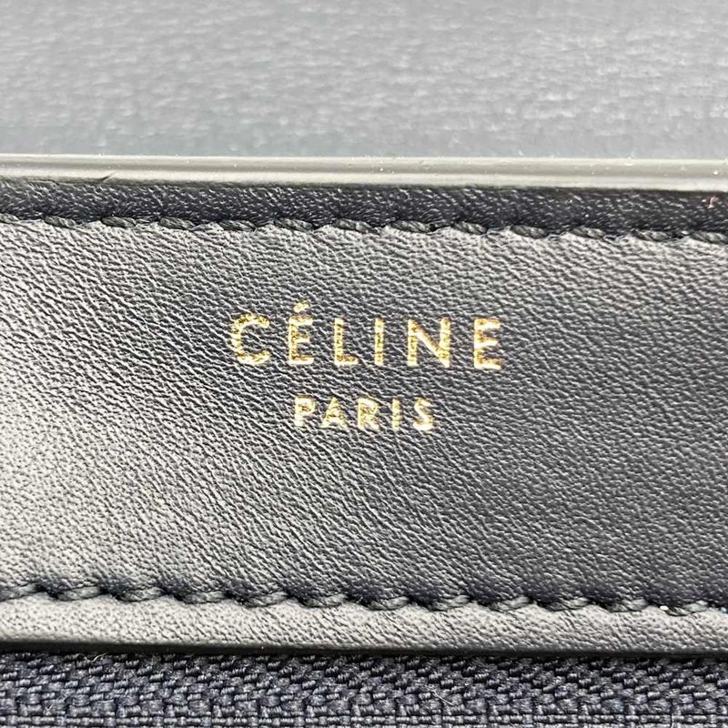 Celine Trapeze 4124 Handbag Crossbody Shoulder Bag Orange/black/white Black/whit