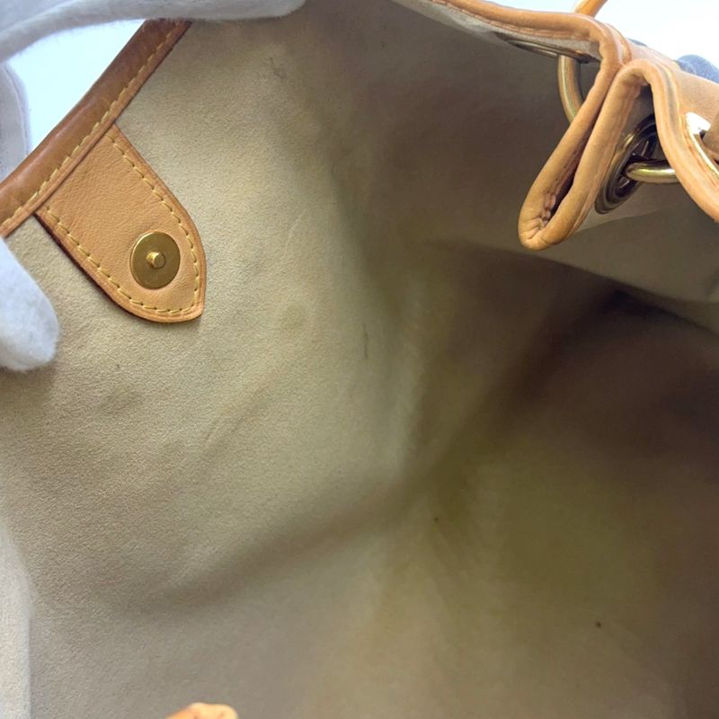 Louis Vuitton Galleria PM Monogram Leather × PVC Brown Shoulder Bag Gold M56382