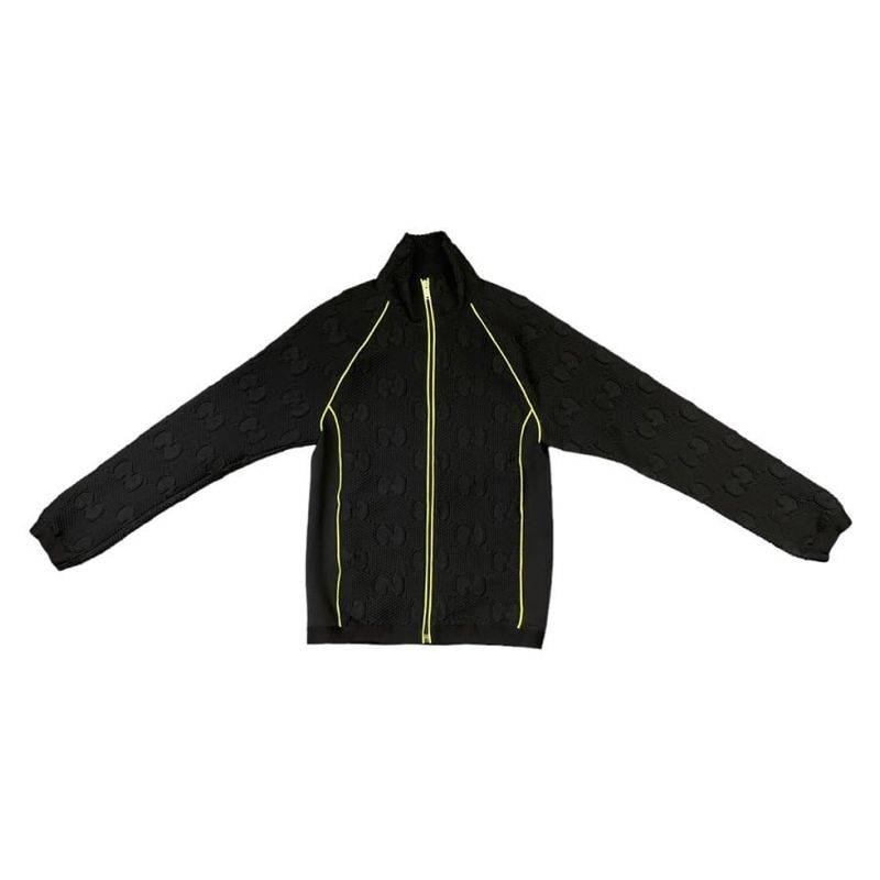 Gucci GG Stretch Jersey S Size Pants M Size 724491 Neon Blen Black Green Top